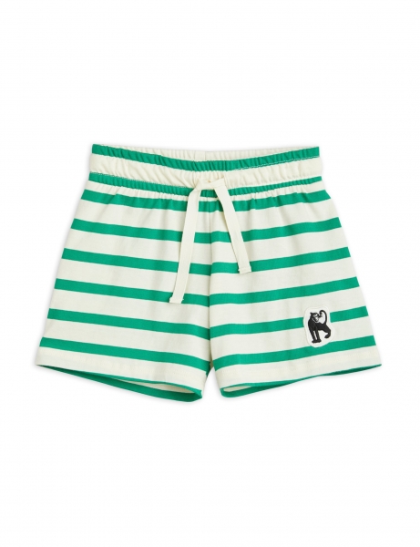 MINI RODINI Shorts Panther Patch - green